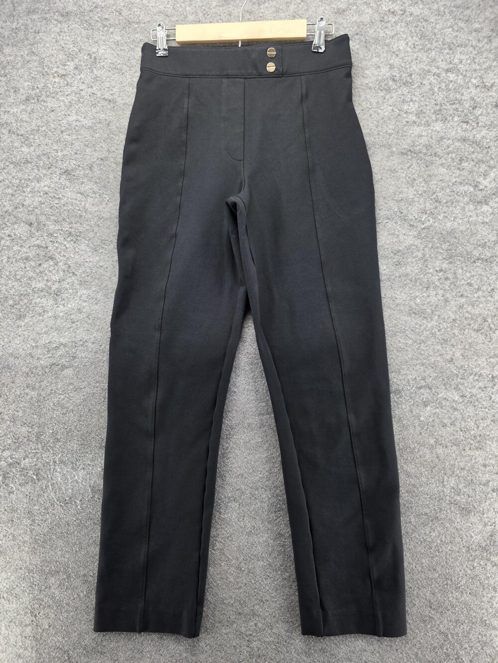 Spanx Leggings Womens M Tall Black Ankle High Rise Shaping Compression Waist
